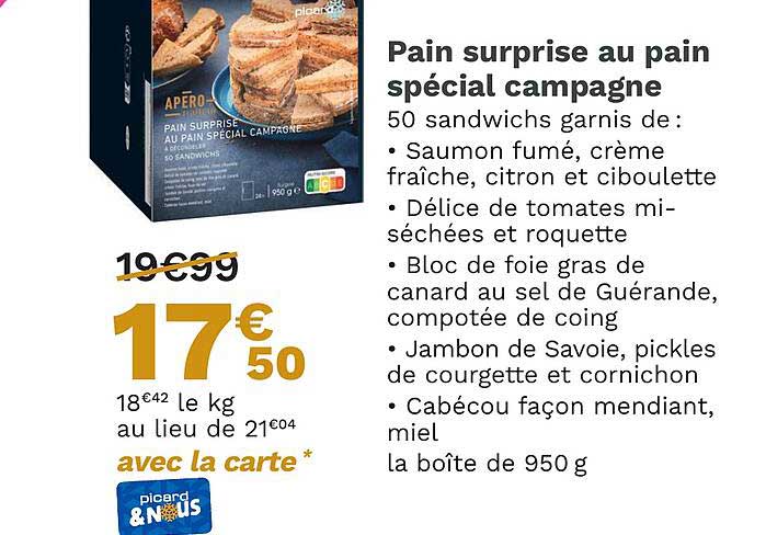 Pain Surprise Au Pain Spécial Campagne