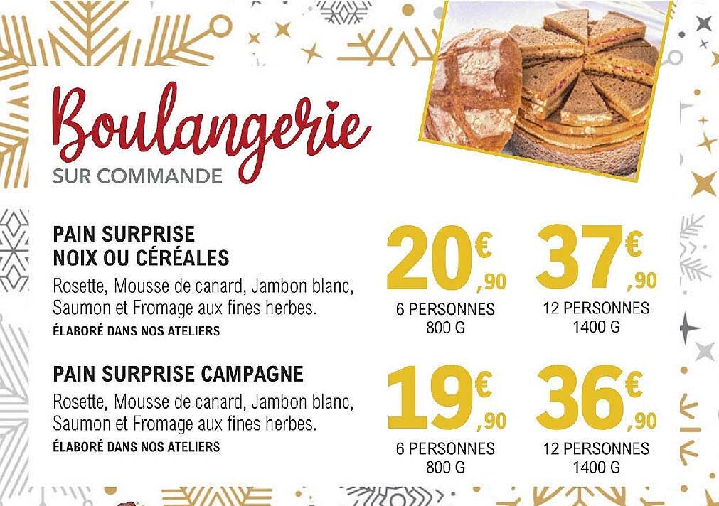 Pain Surprise Noix Ou Céréales, Pain Surprise Campagne