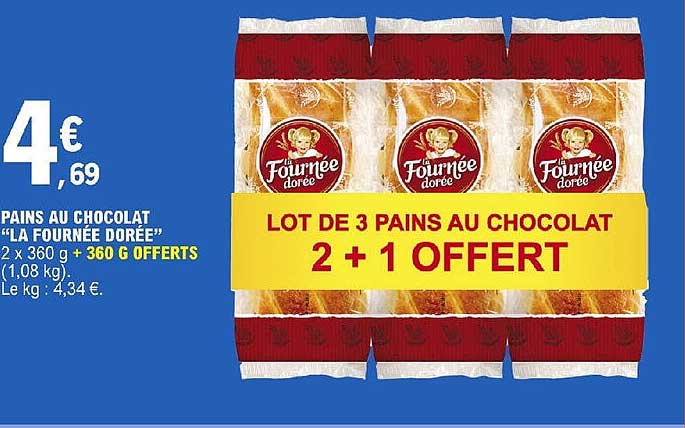 pains au chocolat "la fournée dorée"