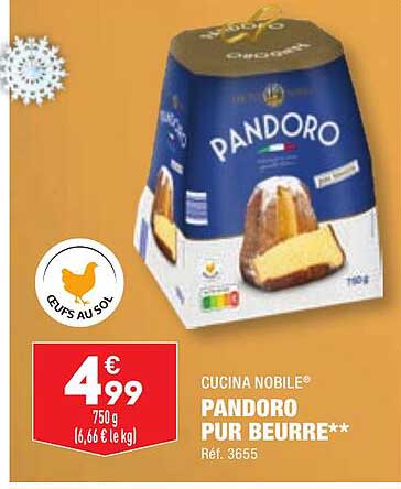 pandoro pur beurre cucina nobile