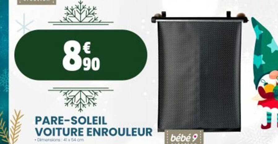 pare-soleil voiture enrouleur