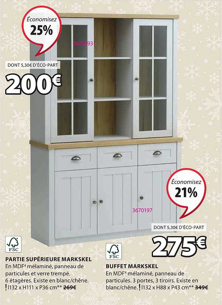 partie supérieure markskel, buffet markskel