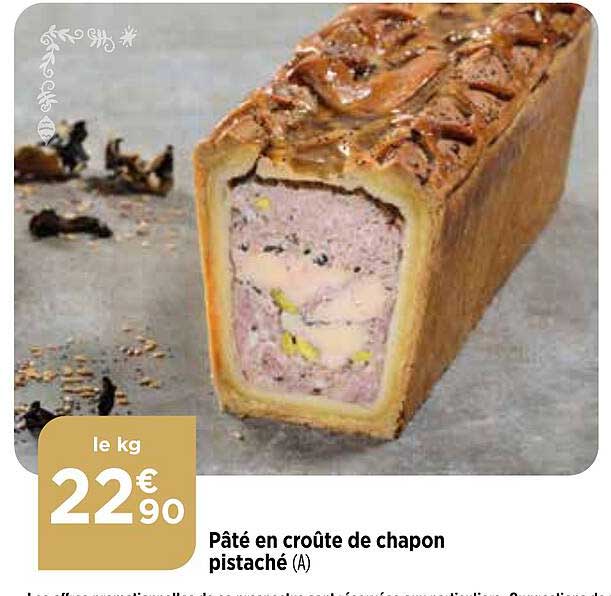 pâté en croûte de chapon pistaché