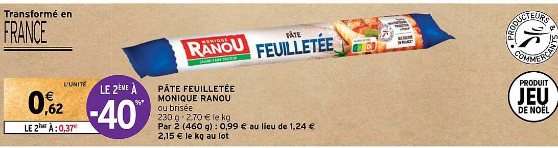 pate feuilletee monique ranou