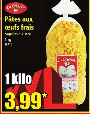 pâtes aux œufs frais la colombe