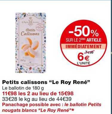 petits calissons " le roy rene"