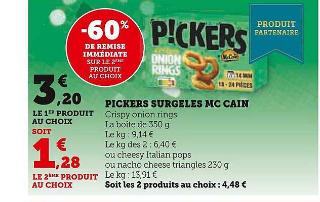 pickers surgelés mc cain