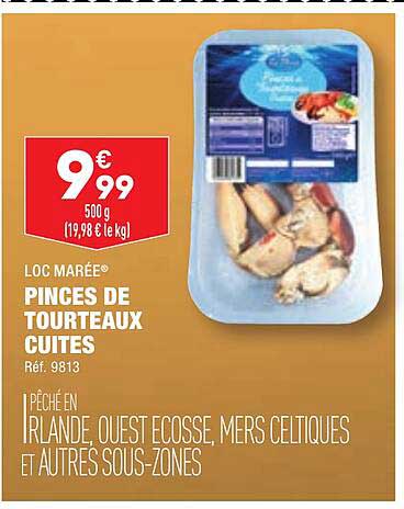 pinces de tourteaux cuites loc marée
