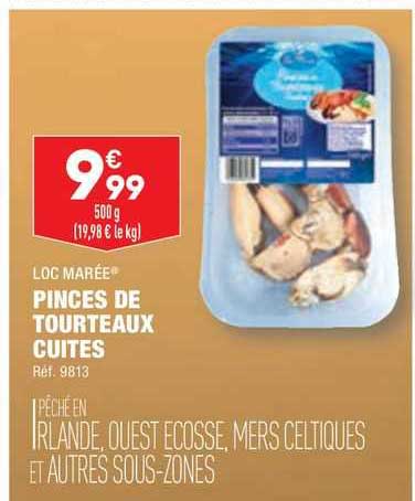 pinces de tourteaux cuites loc marée