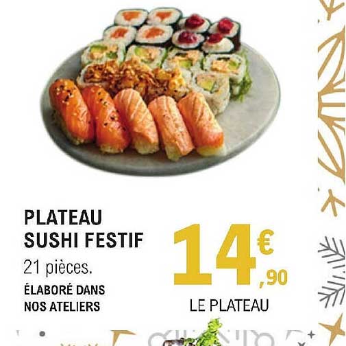 plateau sushi festif