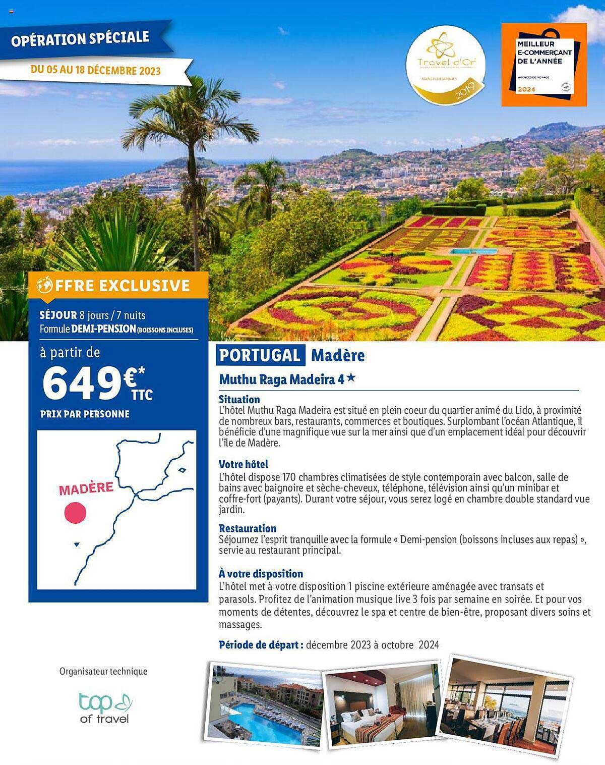 Portugal Madère : Muthu Raga Madeira 4*