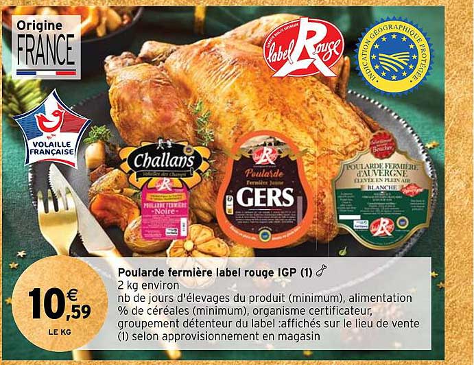poularde fermière label rouge igp