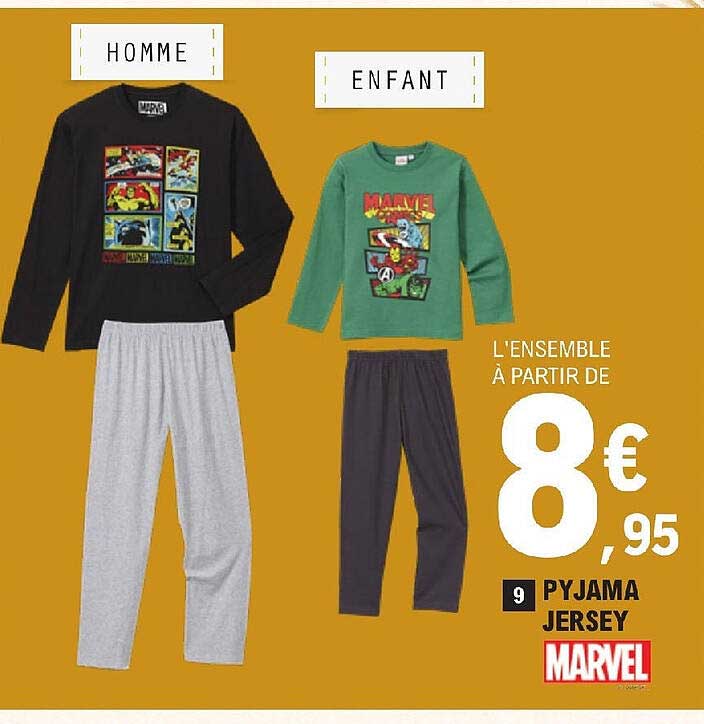 Pyjama Jersey Marvel