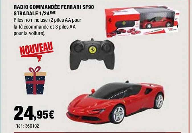 radio commandé ferrari sf90 stradale 1/24ème