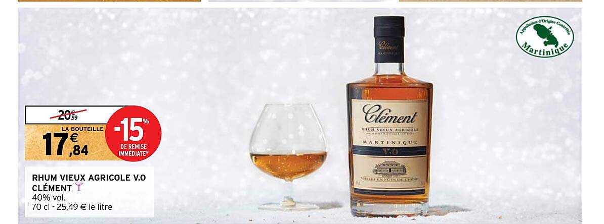 Rhum Vieux Agricole V.o Clément