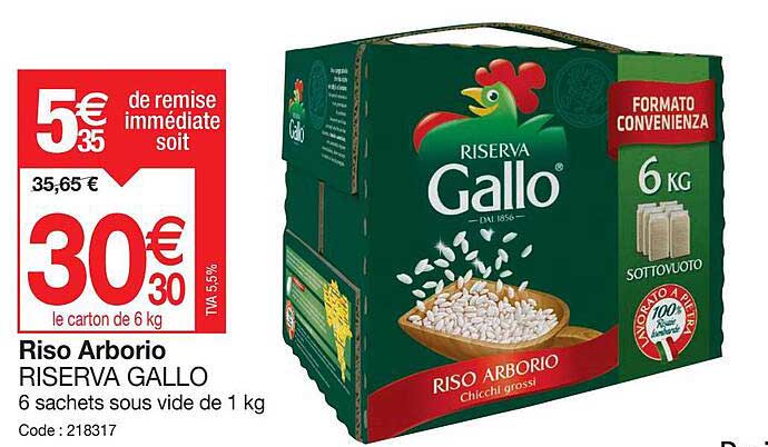 riso arborio riserva gallo