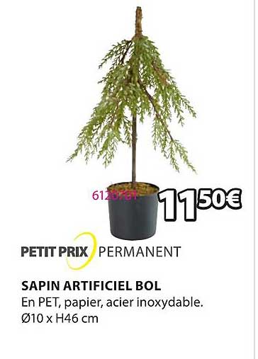 sapin artificiel bol