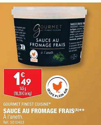 Sauce Au Fromage Frais Gourmet Finest Cuisine