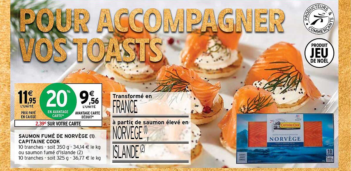 saumon fumé de norvège capitaine cook