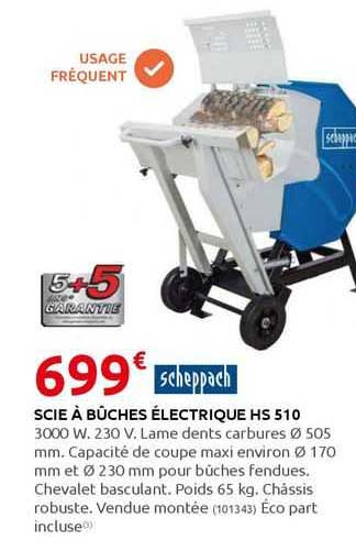 Scheppach Scie à Bûches électrique Hs 510