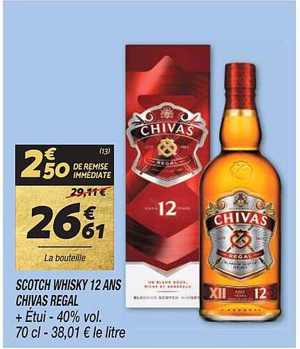 scotch whisky 12 ans chivas regal