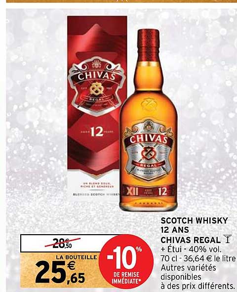 scotch whisky 12 ans chivas regal