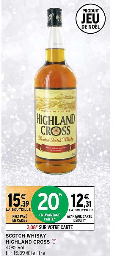 scotch whisky highland cross