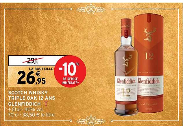 scotch whislky triple oak 12 ans glenfiddich