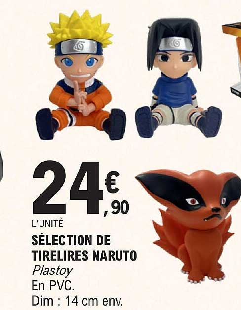 sélection de tirelires naruto