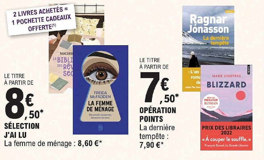 sélection j'ai lu, opération points