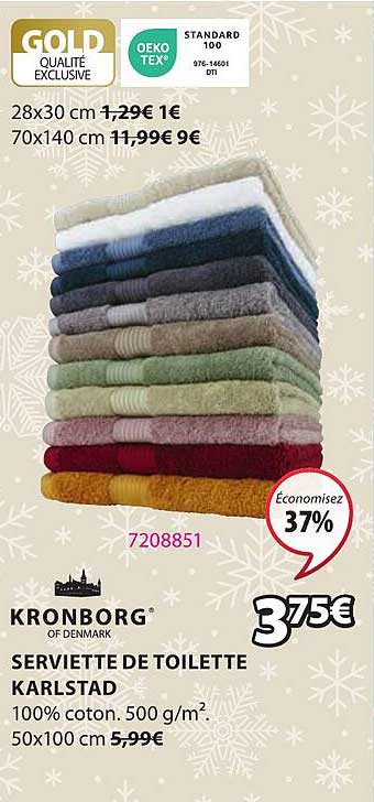 Serviette De Toilette Karlstad Kronborg