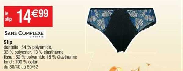 slip sans complexe