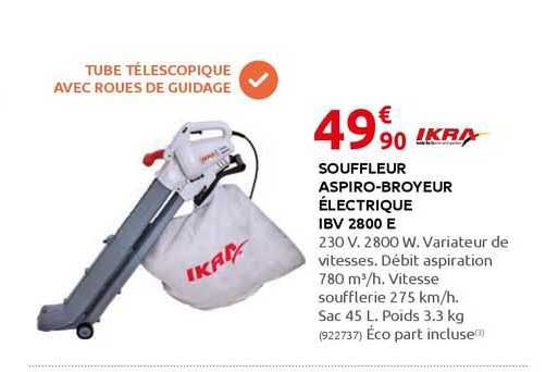 souffleurr aspiro-broyeur électrique ibv 2800 e
