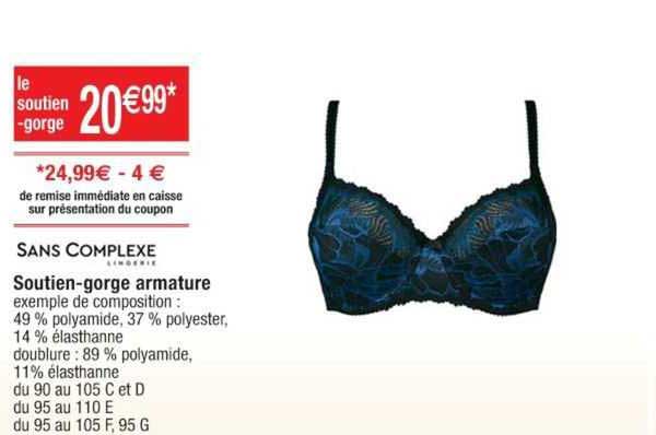 soutien-gorge armature sans complexe