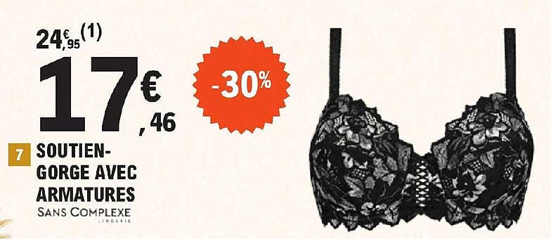 soutien-gorge avec armatures sans complexe