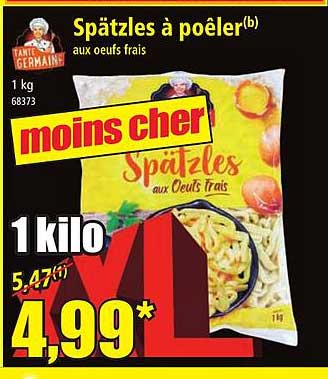 spätzles à poêler tante germaine