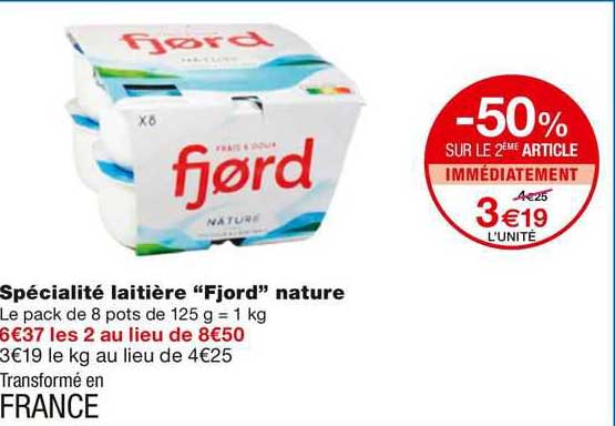 Specialite Laitiere "fjord" Nature