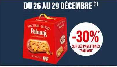 sur les panettones "paluani"