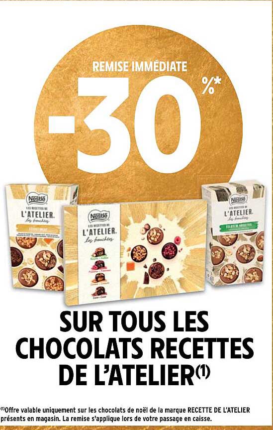 sur tous les chocolats recettes de l'atelier