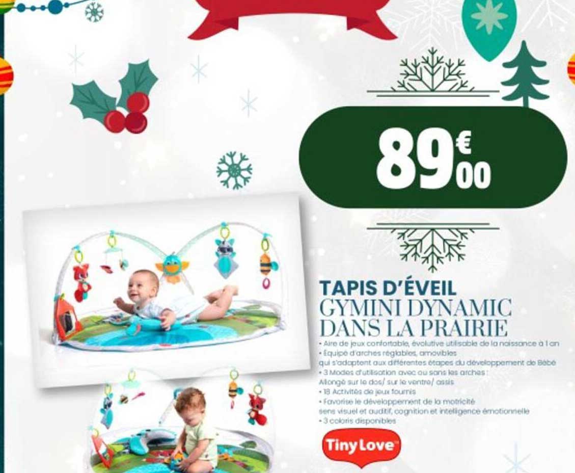 tapis d'éveil gymini dynamic dans la prairie tiny love
