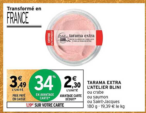 tarama extra l'atelier blini