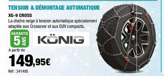 tension & démontage automatique xg-9 cross könig