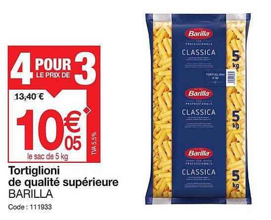 Tortiglioni De Qualité Supérieur Barilla