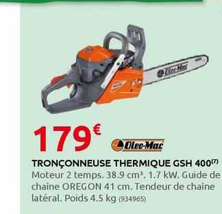 tronçonneuse thermique gsh 400 oleo-mac