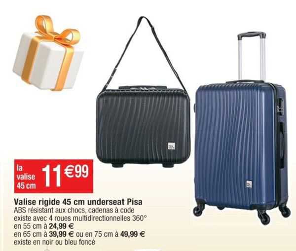 valise rigide 45 cm underseat pisa