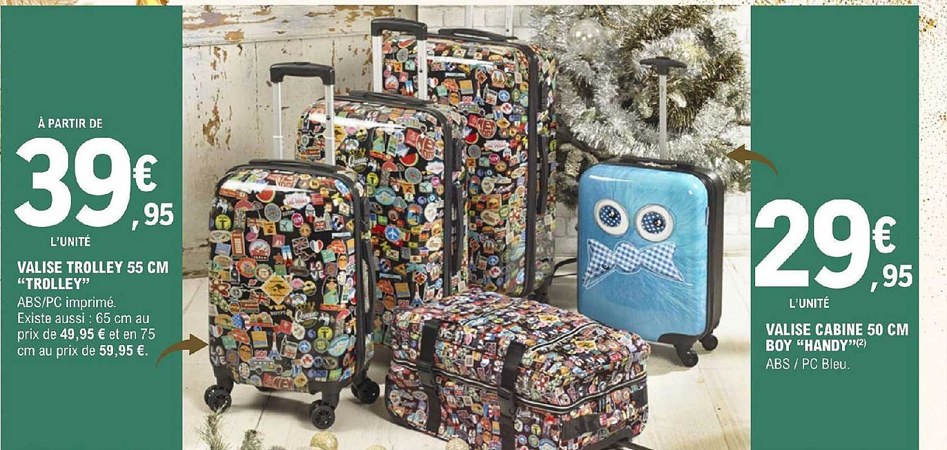 valise trolley 55 cm "trolley", valise cabine 50 cm boy "handy"