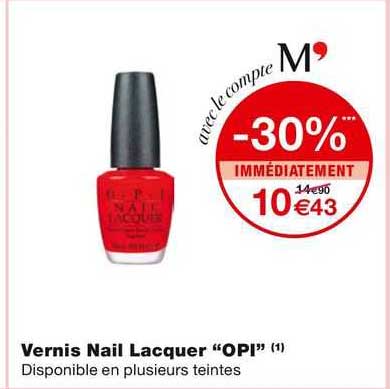 vernis nail lacquer "opi"