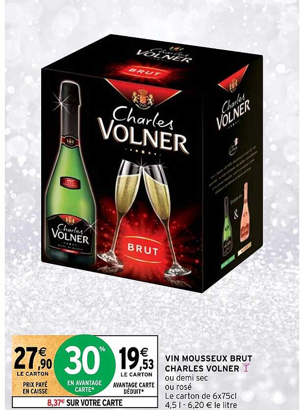 vin mousseux brut charles  volner