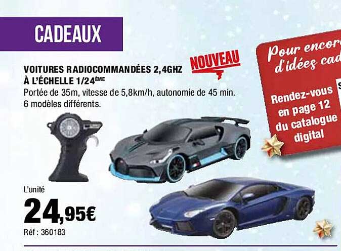 voitures radiocommandée 2.4ghz à l'échelle 1/24ème