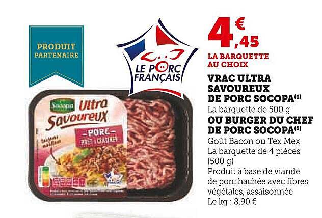 Vrac Ultra Savoureux De Porc Socopa, Ou Burger Du Chef De Porc Socopa